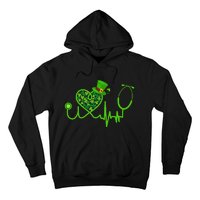 Stethoscope Nurse St Patrick's Day Lucky Nurse Shamrock Hoodie