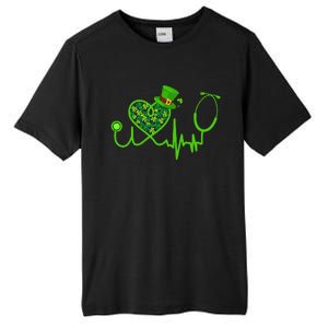 Stethoscope Nurse St Patrick's Day Lucky Nurse Shamrock Tall Fusion ChromaSoft Performance T-Shirt