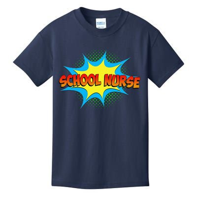 School Nurse Superhero Comics Cool International Nurses Day Kids T-Shirt