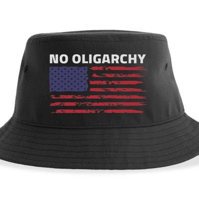 Say No To Oligarchy Usa Us American Sustainable Bucket Hat