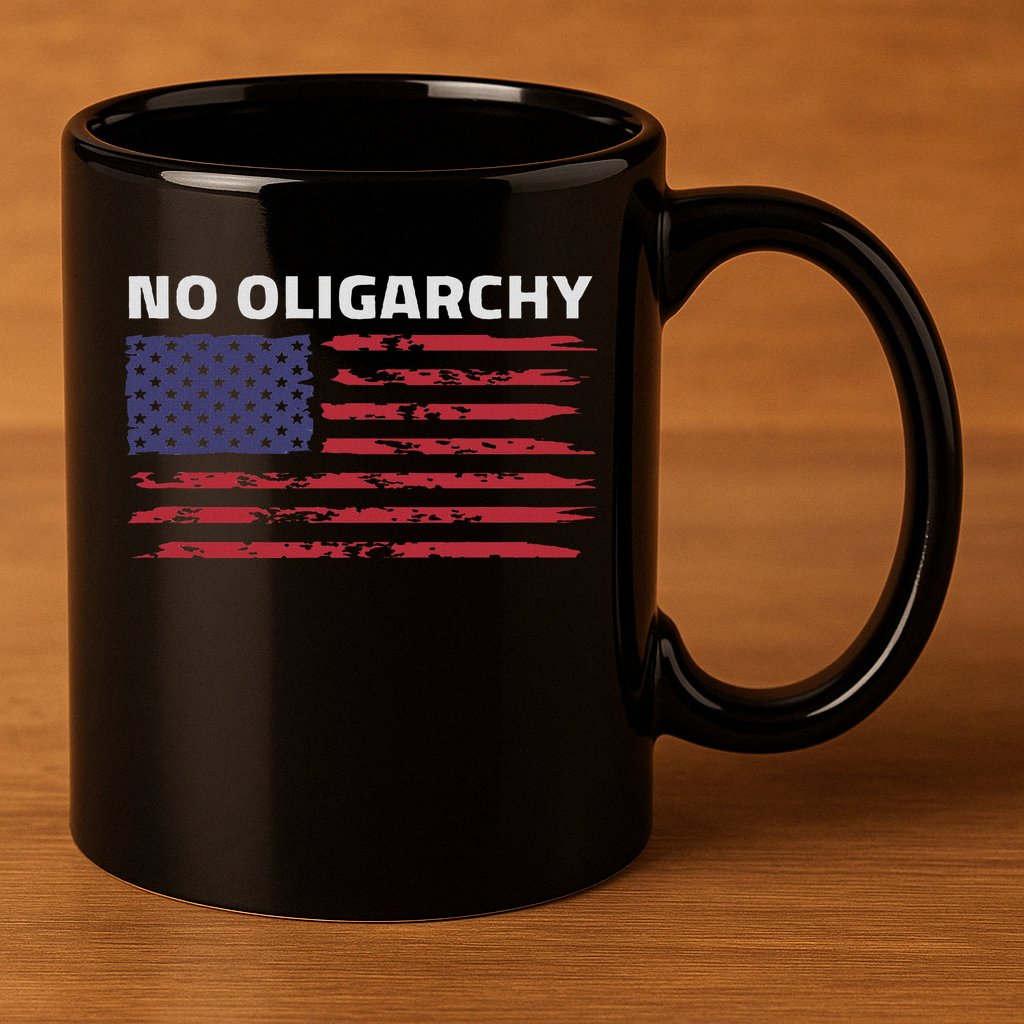 Say No To Oligarchy Usa Us American 11oz C Handle Ceramic Mug
