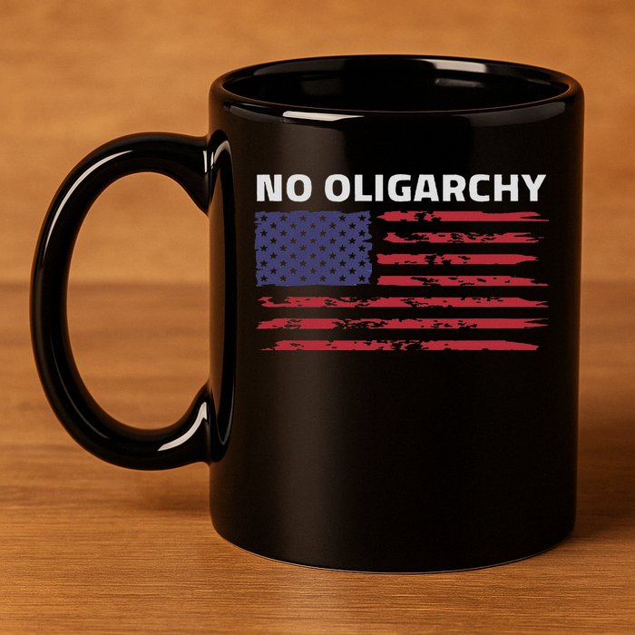 Say No To Oligarchy Usa Us American 11oz C Handle Ceramic Mug