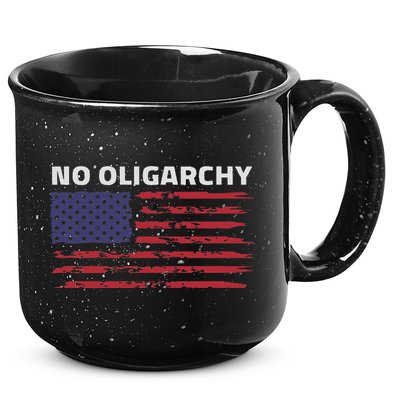 Say No To Oligarchy Usa Us American 15oz Campfire Ceramic Mug