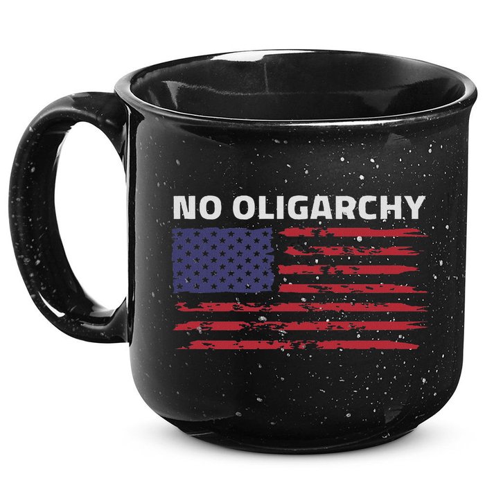 Say No To Oligarchy Usa Us American 15oz Campfire Ceramic Mug