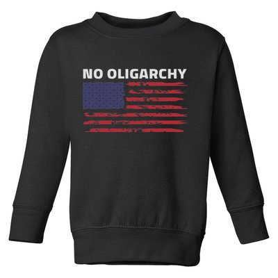 Say No To Oligarchy Usa Us American Toddler Sweatshirt