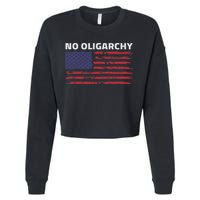 Say No To Oligarchy Usa Us American Cropped Pullover Crew