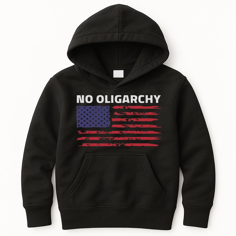 Say No To Oligarchy Usa Us American Kids Hoodie