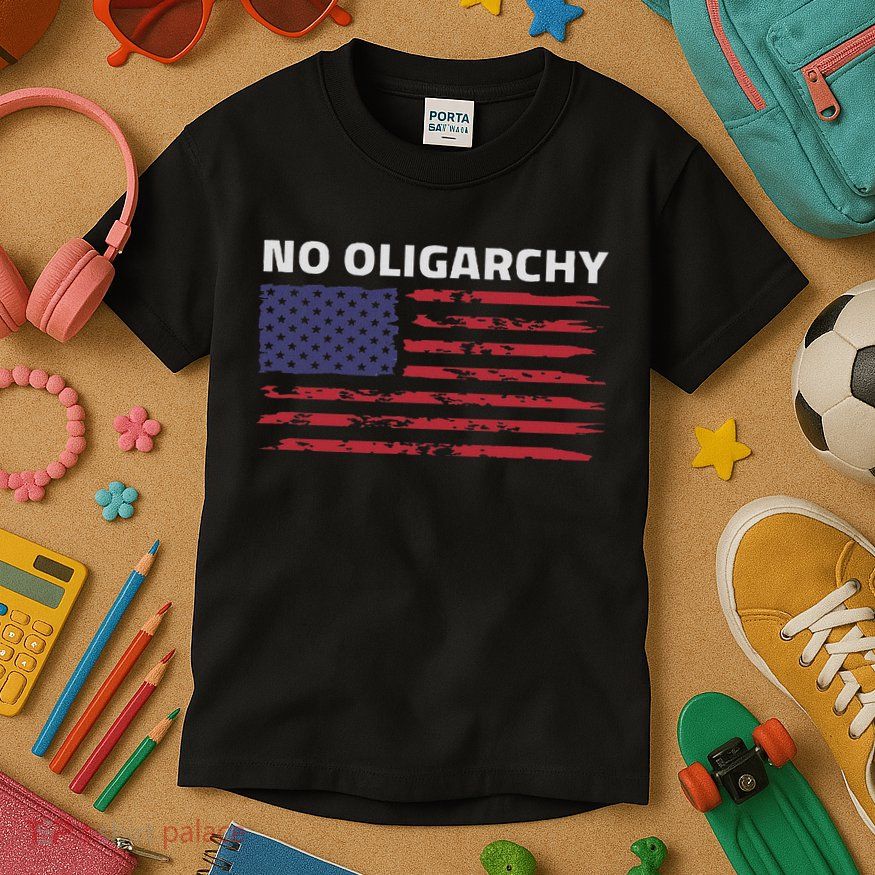 Say No To Oligarchy Usa Us American Kids T-Shirt