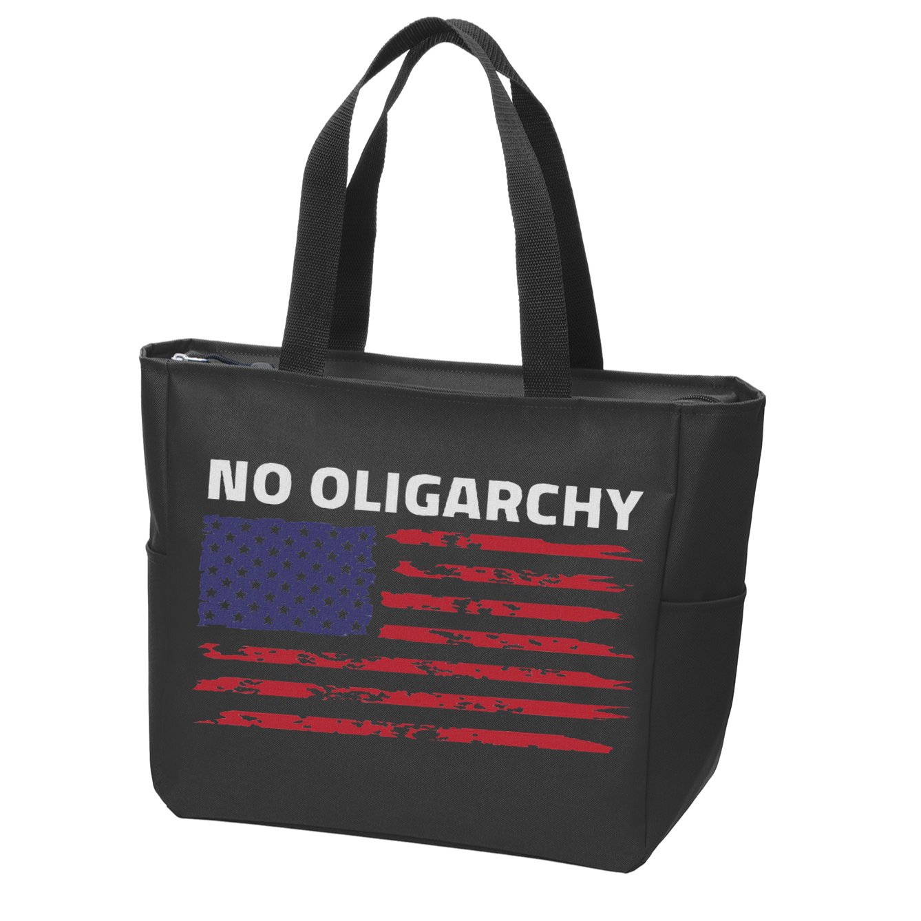 Say No To Oligarchy Usa Us American Zip Tote Bag