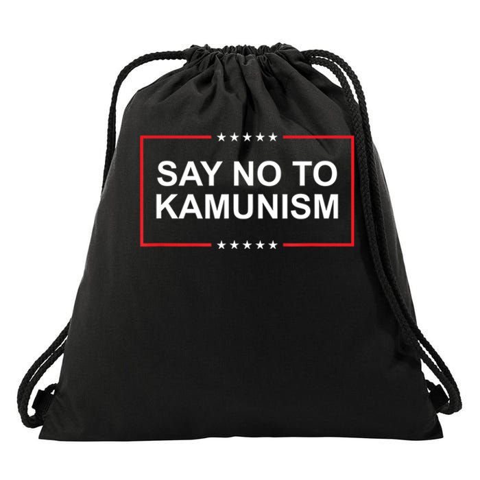 Say No To Kamunism Drawstring Bag