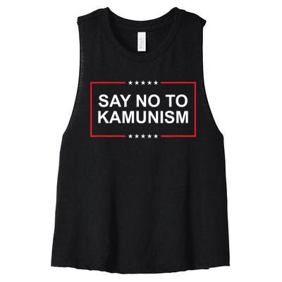 Say No To Kamunism Women's Racerback Cropped Tank