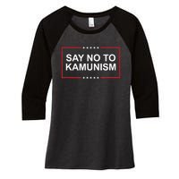 Say No To Kamunism Women's Tri-Blend 3/4-Sleeve Raglan Shirt