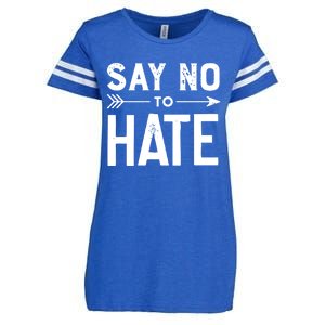 Say No To Hate Cute Gift Enza Ladies Jersey Football T-Shirt