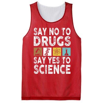 Say No To Drugs Say Yes To Science Antidrug Red Ribbon Week Mesh Reversible Basketball Jersey Tank