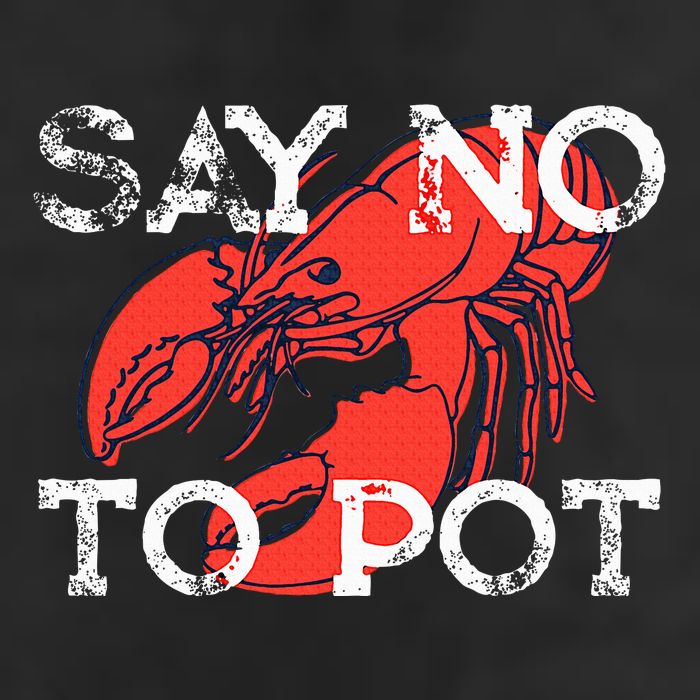 Say No To Pot Funny Lobster Seafood Lover Adult Drive Performance Visor