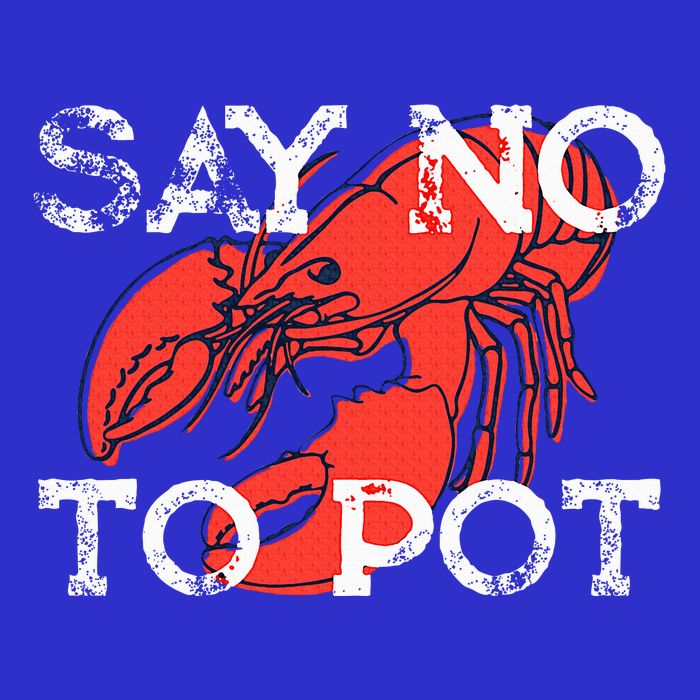 Say No To Pot Funny Lobster Seafood Lover 16 in Basic Backpack
