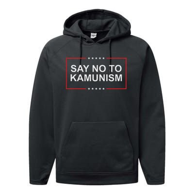 Say No To Kamunism Performance Fleece Hoodie