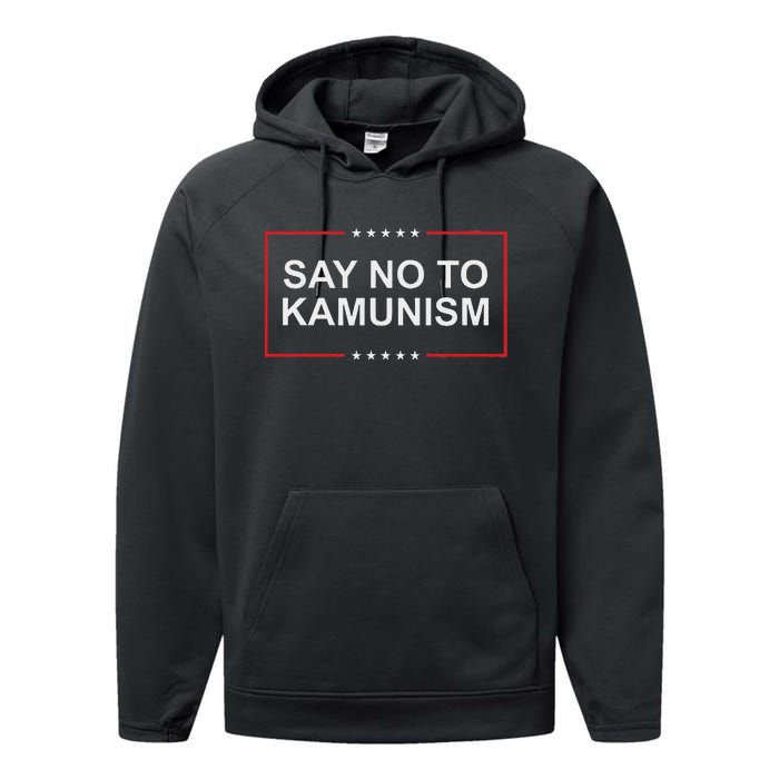 Say No To Kamunism Performance Fleece Hoodie