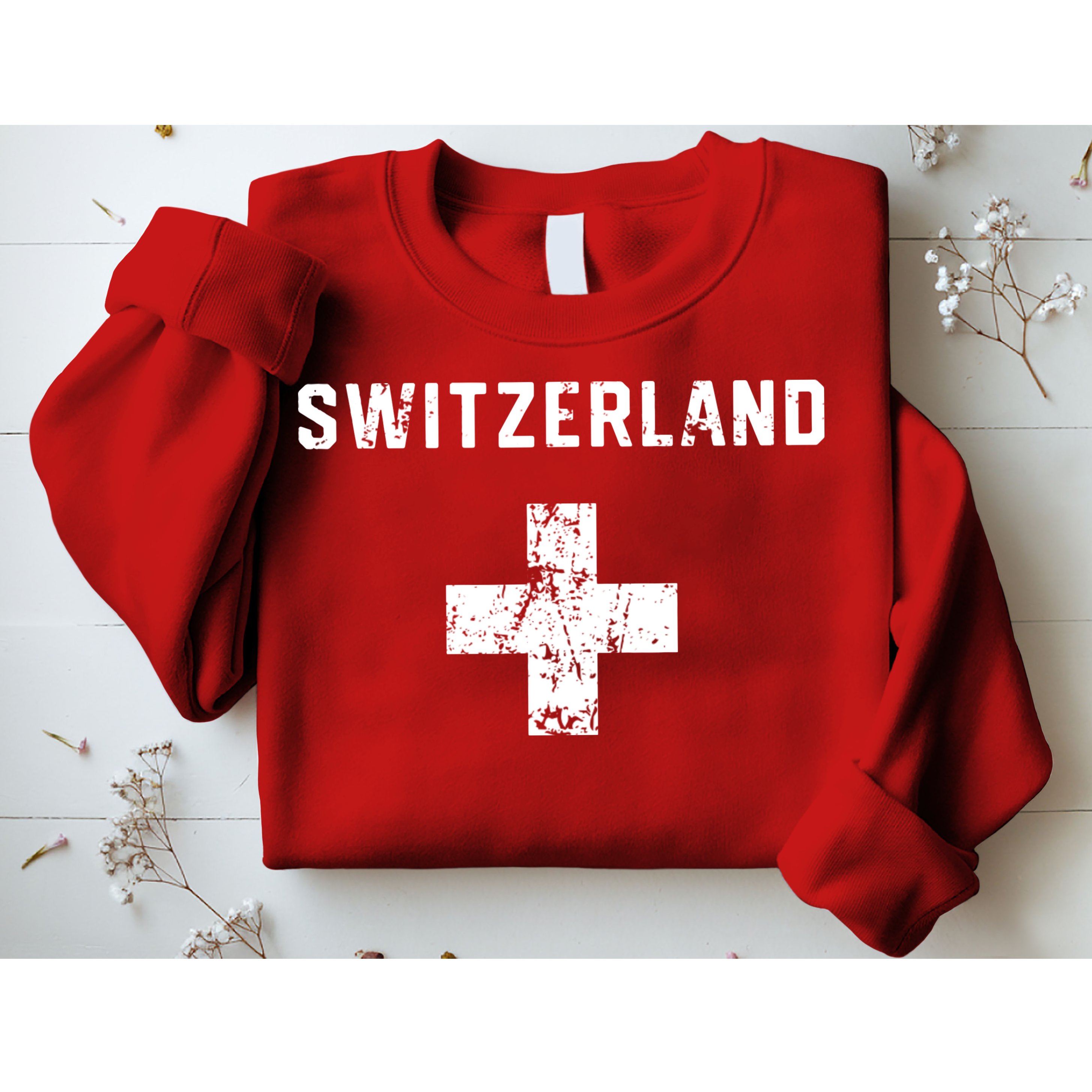 Switzerland National Team Swiss Jersey Retro Vintage Sweatshirt