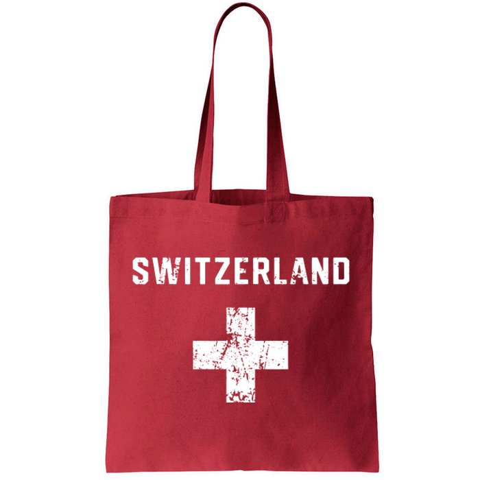 Switzerland National Team Swiss Jersey Retro Vintage Tote Bag