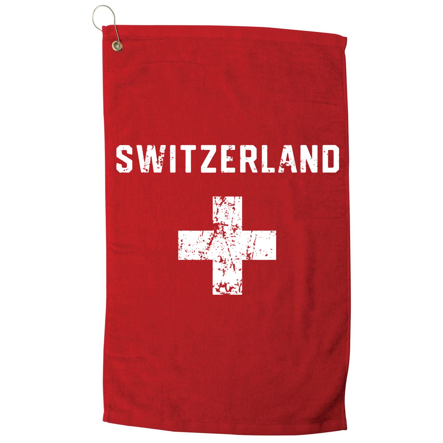 Switzerland National Team Swiss Jersey Retro Vintage Golf Towel
