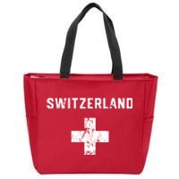 Switzerland National Team Swiss Jersey Retro Vintage Zip Tote Bag