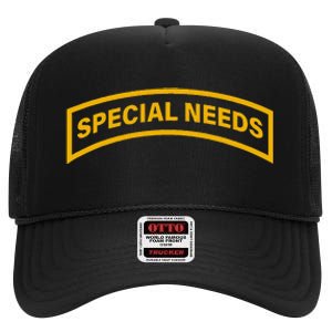 Special Needs Tab High Crown Mesh Back Trucker Hat