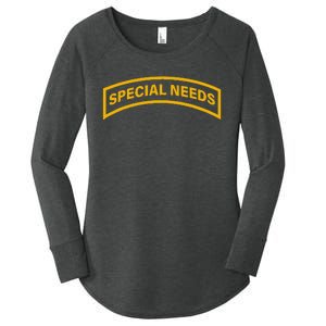 Special Needs Tab Women's Perfect Tri Tunic Long Sleeve Shirt