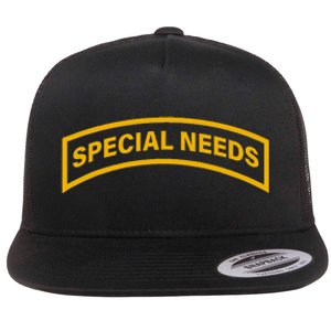 Special Needs Tab Flat Bill Trucker Hat