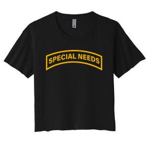 Special Needs Tab Women's Crop Top Tee