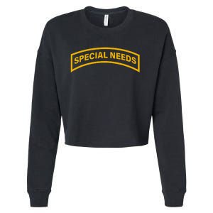 Special Needs Tab Cropped Pullover Crew