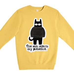 Shadowthorn Nightcatto The Sun Rejects My Presence. Premium Crewneck Sweatshirt