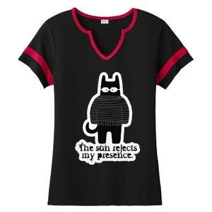 Shadowthorn Nightcatto The Sun Rejects My Presence. Ladies Halftime Notch Neck Tee