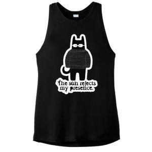 Shadowthorn Nightcatto The Sun Rejects My Presence. Ladies PosiCharge Tri-Blend Wicking Tank