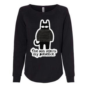 Shadowthorn Nightcatto The Sun Rejects My Presence. Womens California Wash Sweatshirt