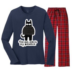 Shadowthorn Nightcatto The Sun Rejects My Presence. Women's Long Sleeve Flannel Pajama Set 