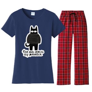 Shadowthorn Nightcatto The Sun Rejects My Presence. Women's Flannel Pajama Set