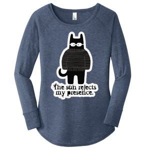 Shadowthorn Nightcatto The Sun Rejects My Presence. Women's Perfect Tri Tunic Long Sleeve Shirt