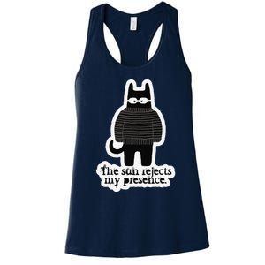 Shadowthorn Nightcatto The Sun Rejects My Presence. Women's Racerback Tank