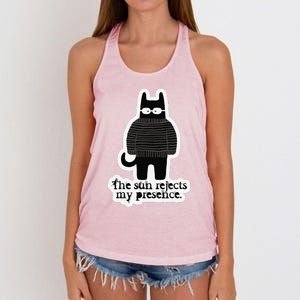 Shadowthorn Nightcatto The Sun Rejects My Presence. Women's Knotted Racerback Tank