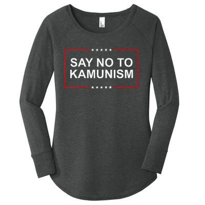 Say No To Kamunism 2024 Elections Trump President Republican Women's Perfect Tri Tunic Long Sleeve Shirt