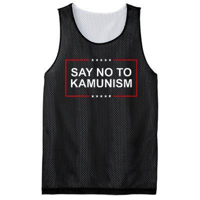 Say No To Kamunism 2024 Elections Trump President Republican Mesh Reversible Basketball Jersey Tank