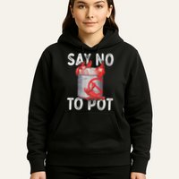 Say No To Pot Seafood Lover Lobster Crawfish Funny Hoodie