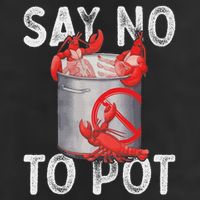 Say No To Pot Seafood Lover Lobster Crawfish Funny Adult Drive Performance Visor