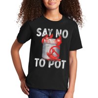 Say No To Pot Seafood Lover Lobster Crawfish Funny Kids T-Shirt