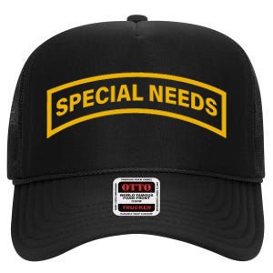 Special Needs Tab High Crown Mesh Back Trucker Hat