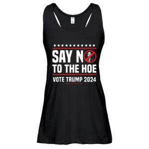 Say No To The Hoe Vote Trump 2024 Ladies Essential Flowy Tank