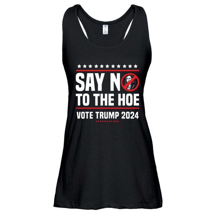 Say No To The Hoe Vote Trump 2024 Ladies Essential Flowy Tank