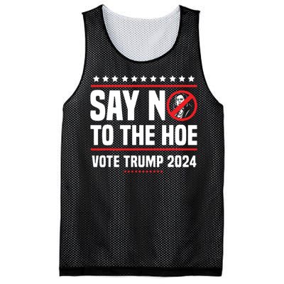 Say No To The Hoe Vote Trump 2024 Mesh Reversible Basketball Jersey Tank