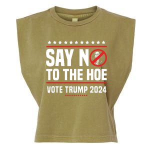 Say No To The Hoe Vote Trump 2024 Garment-Dyed Women's Muscle Tee